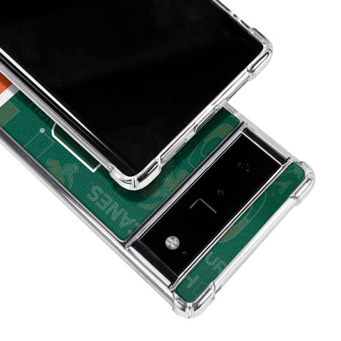 University of Miami U Hurricanes Google Pixel 6 Clear Case